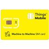 Things Mobile SIM Machine to Machine con copertura globale e rete multi-operatore GSM/2G/3G/4G LTE, senza costi fissi, senza scadenza e tariffe competitive, con 10 € di credito incluso