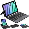 ORDA Custodia per iPad Mini 7 (A17 Pro)/Mini 6 con tastiera, supporto magnetico con trackpad multi-gesti Custodia per tastiera retroilluminata per iPad Mini 7a (2024)/6a (2021) generazione
