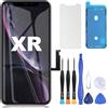 ZOETEC Schermo di ricambio per iPhone XR da 6,1 pollici LCD Full HD 3D Touch Screen Digitizer Assembly con strumenti di riparazione, adesivo impermeabile, vetro temperato