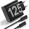 Truhuova GaN - Caricatore rapido USB-C da 125 W, per Motorola Edge & Moto G Serie, Power Delivery 3.0 PPS, con cavo di ricarica USB-C per smartphone, tablet e laptop