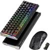 ATTACK SHARK 8KHz Carbon Fiber Tastiera e Mouse Gaming, Rapid Trigger-NeroC | R68 HE QWERTY Tastiera Cablata 60% RGB,Switch Magnetici 0.005mm RT Precisione,R11 ULTRA 49g SUPERLIGHT Mouse Wireless,42K DPI