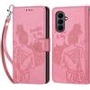 KENHONER Custodia per Samsung Galaxy S26 FE 5G Cover, Rosa | Portafoglio in Pelle PU Retro, Antiurto Flip, Slot per Schede, Funzione Stand, Chiusura Magnetica
