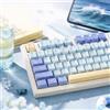 SOLIDEE Set da 132 Keycap PBT Double Shot, Keycap con Profilo Cherry per Tastiere Meccaniche, Keycap Compatibili con Switch MX per Tastiere 60% 65% 75% TKL 100%, Layout ANSI ISO