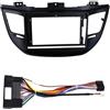 CRRYUQWWM Mascherina Autoradio 9 Pollici Per HYUNDAI Per Tucson 2015 2016 2017, GPS, Lettore MP5, Stereo, Pannello 2 DIN(Frame-cord-black)