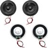 sourcing map 4 altoparlanti piccoli da 8 Ohm, 1 W, diametro 50 mm, con guscio in metallo, con magnete rotondo, con terminale da 100 mm, micro interno per DVD, EVD, mini altoparlante audio domestico