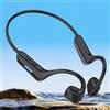 Goshyda Cuffie a Conduzione Ossea Bluetooth 6.0, per la Corsa (Nero Grigio) | Auricolari Sportivi Wireless, Cuffie Aperte, Gancio Ergonomico per L'orecchio