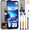 ARSSLY LCD Display per DOOGEE V30, Schermo per DOOGEE V30 Touchscreen Digitazer Assembly Sostituzione con Strumenti