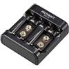 VOLTCRAFT P4-9 - Caricabatterie per batterie rotonde NiMH LR03 (AAA), LR6 (AA), 6LR61 (9 V)