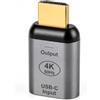 Fizzpick Adattatore da USB C a HDMI 4K 60Hz, tipo C femmina a HDMI maschio, convertitore per monitor, TV e proiettore, adattatore video USB C per laptop, tablet e smartphone, supporta 1080p e alta trasmissione