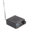 Duokon Ricevitore radio a banda completa, ricevitore radio AM FM, scanner radio a banda completa AM FM MW SW SSB LSB scanner USB portatile con antenna ATS‑20 SI4732
