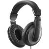 Hama Shell II Cuffie Cablato A Padiglione MUSICA Nero, Grigio scuro (SHELL II HEADPHONE OVER EAR 2M BLACK)