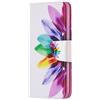 AIFILLE Bianca Custodia Honor 9X Lite Antiurto Protettiva Flip Premium PU Pelle Portafoglio Donna Cover Libro per Honor 9X Lite Fiore del Sole Colorato Design con Porta Carta di Credite Funzione