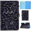 SATURCASE Custodia per Samsung Galaxy Tab S4 10.5 SM-T830 T835, bella pelle PU Flip Doppio Magnete Portafoglio Slot Card Case Cover Cover con Auto Sleep/Wake Up DT-14.
