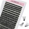 LAUBESS Ciglia Finte Ciuffetti Extension Ciglia 300 Pezzi Makeup Fai Da Te Lash Extender Extension Ciglia Fai Da Te Riutilizzabili Lash Extension Kit Ciglia Ciuffetti (40D-0.07C-Mix8-15)