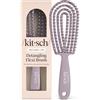 Kitsch Spazzola Districante Flessibile per Capelli - Viola | Spazzola capelli Flexi Flow per donna, uomo e bambini, districante e definizione ricci su capelli bagnati o asciutti