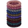 JessLab Elastici Spirale per Capelli, 10 Pezzi Senza per Tracce in Plastica per Coda di Cavallo, Accessorio per Ragazze e Donne, Colori Assortiti (#6)