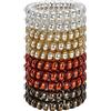 JessLab Elastici Spirale per Capelli, 10 Pezzi Senza per Tracce in Plastica per Coda di Cavallo, Accessorio per Ragazze e Donne, Colori Assortiti (#24)