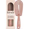 Kitsch Spazzola Districante Flessibile per Capelli - Terracotta | Spazzola capelli Flexi Flow per donna, uomo e bambini, districante e definizione ricci su capelli bagnati o asciutti