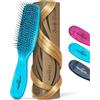 MarQus Spazzola per Cuoio Capelluto - districa senza tirare - Spazzola districante per tutti i tipi di capelli, spazzola per lucentezza e volume, 1 pezzo Flashblue