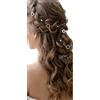 BUTBU Forcine Per Capelli, Fiore Coroncina Comunione Bambina, 4 Stili Diversi 20 pezzi, Trecce E Chignon, Per Festa, Ballo Fine Anno, Matrimonio, Cerimonie, Regalo Per Moglie, Madre, Figlia - Nero
