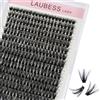 LAUBESS Ciglia Finte Ciuffetti Extension Ciglia 300 pezzi Makeup Fai Da Te Lash Extender Extension Ciglia Fai Da Te Riutilizzabili Lash Extension Kit Ciglia Ciuffetti (50D-0.07C-Mix8-15)