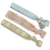 Purelei Set di fasce per capelli in diversi motivi, Tropical Vibe | Stile bohémien, accenti dorati, indossabile come braccialetto, flessibile, materiale morbido