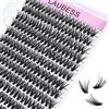 LAUBESS Ciglia Finte Ciuffetti Extension Ciglia LAUBESS Lash Clusters Ciuffetti Ciglia Finte Naturali Cluster Lashes (40D-0.07D-Mix14-18)