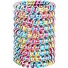 JessLab Elastici Spirale per Capelli, 10 Pezzi Senza per Tracce in Plastica per Coda di Cavallo, Accessorio per Ragazze e Donne, Colori Assortiti (Set 13)