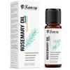 Kanzy Olio per capelli al rosmarino 10 ml, puro al 100% per barba, sopracciglia, ciglia e per favorire la crescita, come trattamento anticaduta per donne e uomini.
