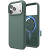 elago Cover Magnetica in Silicone Liquido per iPhone 18 Pro Max/17 Pro Max | Compatibile con MagSafe, Silicone Premium Antiscivolo, Tasto Controllo Fotocamera, Magneti N55, Microfibra (Verde Mezzanotte)
