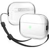 elago Cover Trasparente Clear con Cordino per AirPods Pro 2 | Custodia Protettiva Antiurto, Supporta Ricarica Wireless (Trasparente)