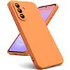 Oududianzi - Cover per Samsung Galaxy A37 5G Silicone Liquido, Arancione | Custodia Silicone Liquido, Interno in Microfibra Morbida, Protezione Antiurto Resistente