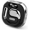 MONTY SOUL Auricolari Bluetooth 5.5 Open Ear Wireless con Display LED, Custodia di Ricarica Magnetica USB-C, Controllo Touch, Audio Stereo Hi-Fi, Compatibili con iPhone e Android - OWS (Nero)