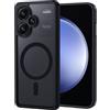 XTCASE Cover Magnetica per Xiaomi Redmi Note 13 Pro Plus 5G Traslucida Opaca, Nero | Custodia [Compatibile con MagSafe] TPU Bumper Antiurto Resistente ai Graffi Anti-impronte Ultra Sottile Protettiva Case