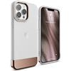 elago Cover Glide per iPhone 13 Pro Max (6,7") | TPU Sottile, Protezione Fotocamera Migliorata, Design Bicolore (Trasparente Opaco/Oro Rosa)