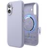 elago Cover Magnetica Premium in Silicone Liquido per iPhone 17 | Compatibile con MagSafe, Tasto per il Controllo Fotocamera, Magneti N55, Interno in Microfibra, Presa Sicura (Viola)