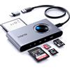 llano R305 Lettore di Schede 5-in-1 per SD, Compatibile con SD/TF/MS/CF/M2 | USB C SD Card Reader, Plug & Play, Legge e Scrive 4 Schede Contemporaneamente, Compatibile con Windows/Linux/macOS/Chrome OS