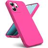 Oududianzi - Cover per Oppo Reno 14 F 4G / 5G Silicone, Rosa shocking | Custodia Silicone Liquido, Interno in Microfibra Morbida, Protezione Antiurto Resistente