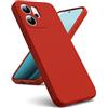 Oududianzi - Cover per Oppo Reno 14 F 4G / 5G Silicone, Rosso | Custodia Silicone Liquido, Interno in Microfibra Morbida, Protezione Antiurto Resistente