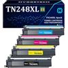 Hyggetech TN248XL Toner Compatibile per Brother TN248XL TN248, 4 Pezzi | Compatibile con Brother MFC-L3760CDW, MFC-L3740CDW, DCP-L3560CDW, MFC-L8390CDW, HL-L3240CDW