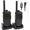 TechSide TS-T1 | Radio Walkie Talkie | 16 Canali Pmr446 | Senza licenza IP54 Vox | Ricarica rapida USB type C Clonazione WIFI | Ristorante Montagna Ciclismo Escursioni Stadi (2 Pezzi)