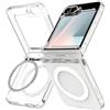 Spigen Cover Ultra Hybrid Pro MagFit per Samsung Z Flip 7 FE/Flip 6 | Compatibile con MagSafe, Trasparente