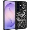 XTCASE Cover Pizzo Floreale per Samsung Galaxy S26 Ultra 5G, Opaca Nero | Custodia Traslucida Aesthetic Motivo Vintage Morbido TPU Bumper Antiurto Resistente ai Graffi Anti-impronte Protettiva Case