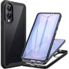 seacosmo Cover per Samsung S25 Edge, Custodia Antiurto 360 Gradi a Doppia Faccia con Pellicola Protettiva Integrata, Case Rugged Fronte Retro Completo per Galaxy S25 Edge