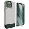 elago Cover Glide per iPhone 13 Pro Max (6,7") | TPU Sottile, Protezione Fotocamera Migliorata, Design Bicolore, Antigraffio (Pietra/Verde Scuro)