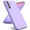 Oududianzi - Cover per Samsung Galaxy A37 5G Silicone Liquido, Viola Chiaro | Custodia Silicone Liquido, Interno in Microfibra Morbida, Protezione Antiurto Resistente