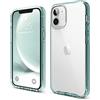 elago Cover Ibrida Clear per iPhone 12 Mini (5,4") | Retro Rigido in PC, Paraurti Flessibile Antiurto, Anti-Ingiallimento (Verde Menta)