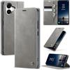 owlhold Cover Samsung Galaxy A06 Custodia Galaxy A06 Portafoglio Flip [Antiurtoo][Blocco RFID] [Cavalletto][Carta Fessura] Cover Pelle per Samsung Galaxy A06 - Grigio