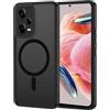 XTCASE Cover Magnetica per Xiaomi Redmi Note 12 Pro Plus 5G Traslucida Opaca, Nero | Custodia [Compatibile con MagSafe] TPU Bumper Antiurto Resistente ai Graffi Anti-impronte Ultra Sottile Protettiva Case