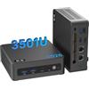 wo-we Utilizzato per AMD Ryzen 5 3501U mini PC,8GB DDR4 RAM 256GB NVMe SSD | (Batte N150/N100/N95, 4C/8T, max 3.7Ghz) mini computers, HDMI 2.0, 4K Triple Display, Wi-Fi5/BT 5.0, per ufficio
